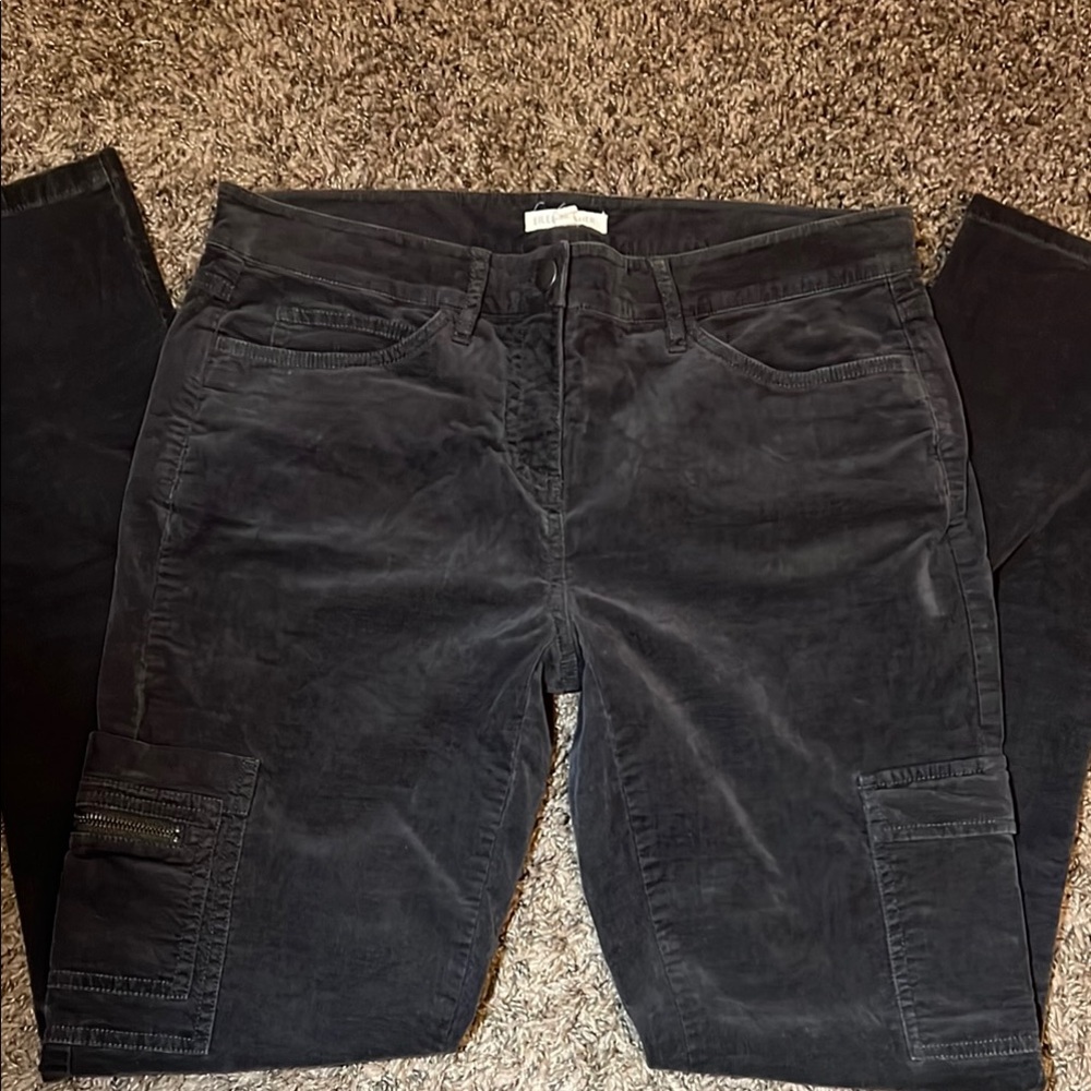 Eileen Fisher Black corduroy Straight Leg Pants